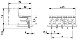 Компоненты для проходного монтажа MSTB 2,5/ 5-G