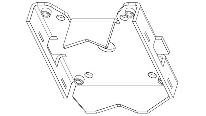 Адаптер для монтажа на столб (шест), белый VG4-A-9541