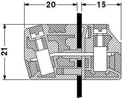 Проходная клемма HDFK4 GNYE