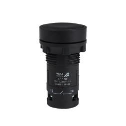 Кнопка OptiSignal Compact D22 C7-P-211 черная 1НО+1НЗ XB7NA25