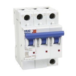 Выключатель автоматический модульный OptiDin BM63-3C5-DC-УХЛ3 (Новый)