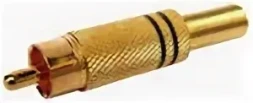 Штекер RCA металл Gold, по винт PROCONNECT(14-0411-4)