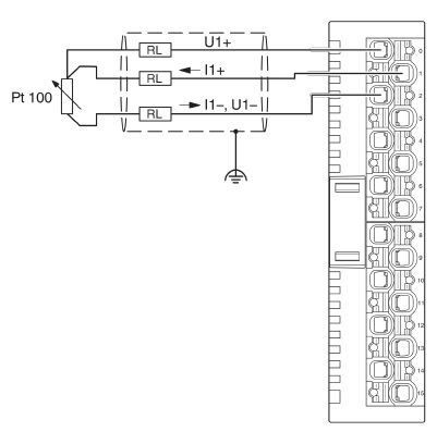 Модуль ввода-вывода AXL SE RTD4 PT100