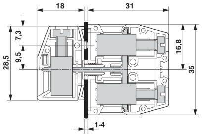 Проходная клемма HDFKV 10-TWIN