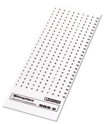 Маркировка для клеммных модулей SBS 6,FORTL.ZAHLEN 81-100