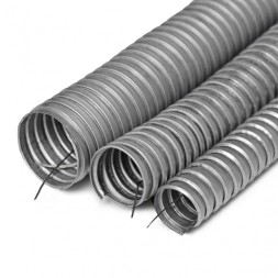 Металлорукав Р3-Ц-Х 75 (75 мм) с зондом (8 м) ПожТехКабель (801-075)