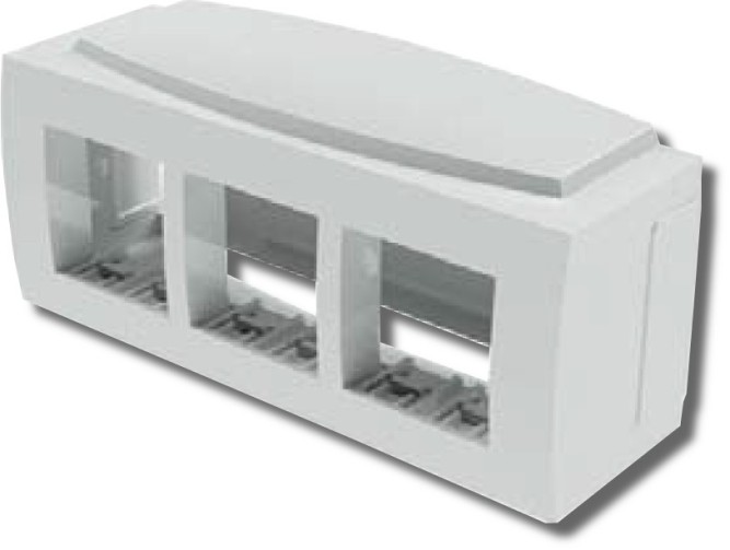 Модульная коробка для электроустановочных изделий &quot;Brava&quot;, 6 модулей 09221