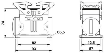Корпус HC-STA-B10-SHWD-2SSM32-ELC-AL