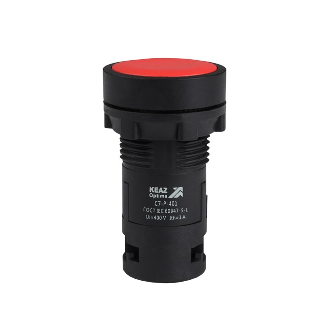 Кнопка OptiSignal Compact D22 C7-P-401 красная 1НЗ XB7NA42