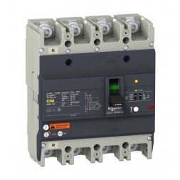 Силовой автомат Schneider Electric Easypact EZC 250, TM-D c диф защитой, 36кА, 4P, 150А