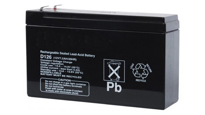 Аккбатарея 12В, 7 Ач D126
