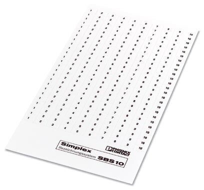 Маркировка для клеммных модулей SBS10,FORTL.ZAHLEN 81-100