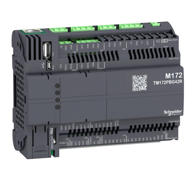 SE ПЛК М172,без дисплея, 42 I/O, Eth, 2 MB, Schneider Electric, , TM172PBG42R