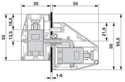 Проходная клемма HDFKV 50 GNYE