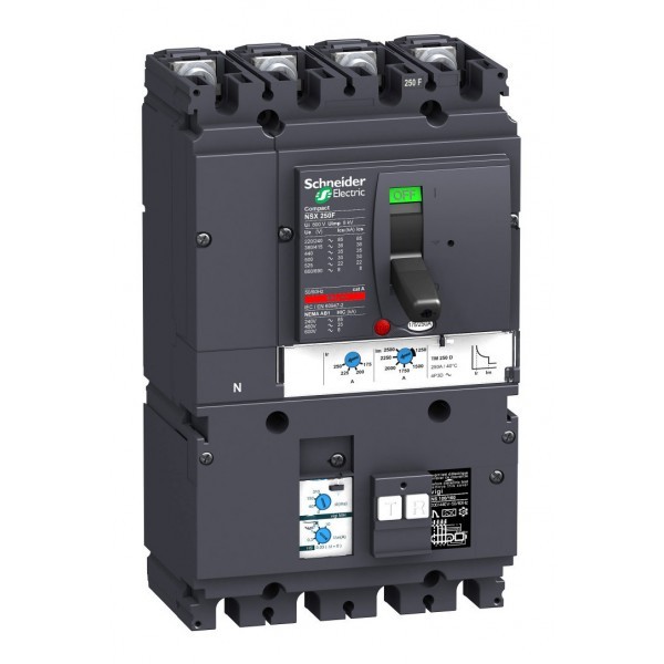 Силовой автомат Schneider Electric Compact NSX 250, TM-D, 25кА, 4P, 250А