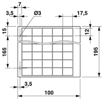 Гравировочный материал GPE 17,5X12 WH