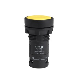 Кнопка OptiSignal Compact D22 C7-P-511 желтая 1НО+1НЗ XB7NA55