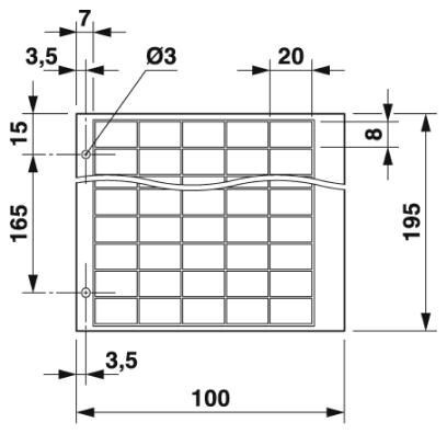 Гравировочный материал GPE 20X 8 WH