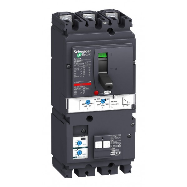 Силовой автомат Schneider Electric Compact NSX 250, TM-D, 36кА, 3P, 250А