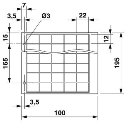Гравировочный материал GPE 22X12 WH