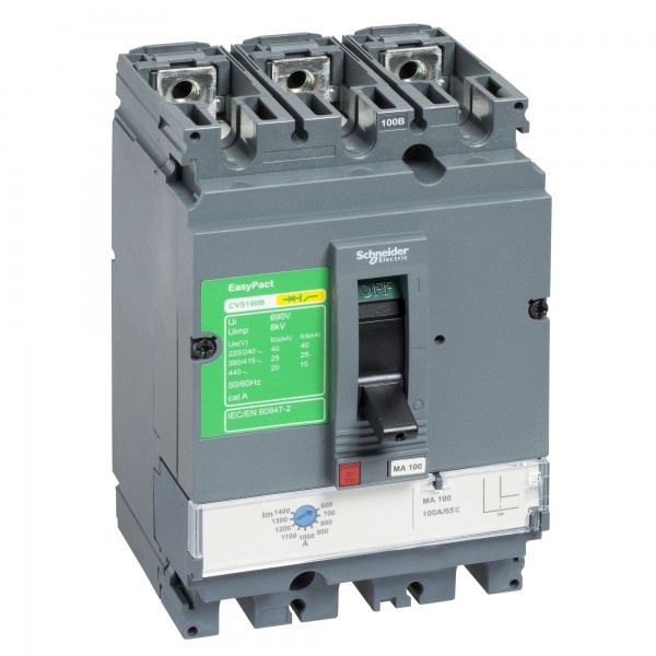 LV510434 SE EasyPact CVSАВТ. ВЫКЛ. CVS 100B 25kA 3P MA50