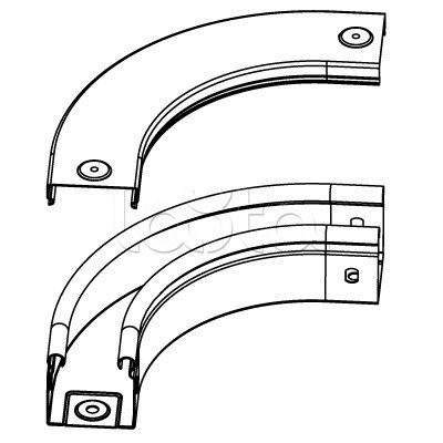 Миниканал самоклеящийся 12x12 TMR W0 (RAL 9010) DKC (00308)