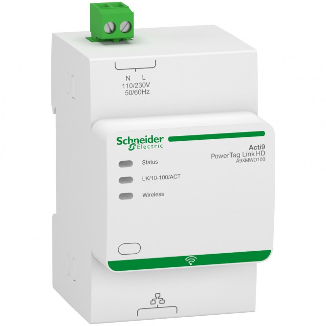 SE Интерфейс Ethernet (Modbus TCP/IP) до 100 беспроводных датчиков, Schneider Electric, , A9XMWD100