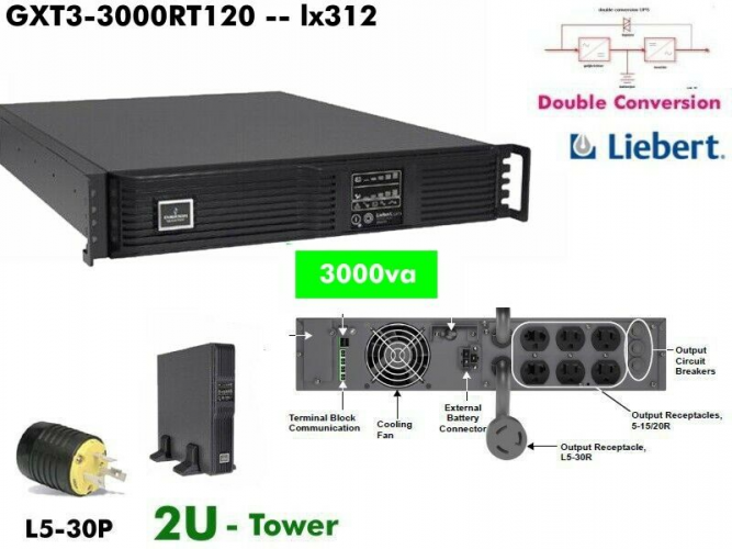 Источник питания Liebert (Emerson) GXT3-3000RT120