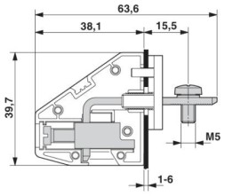 Проходная клемма HDFKV16-VP/Z