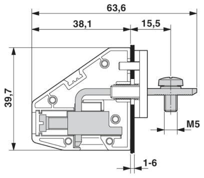 Проходная клемма HDFKV16-VP/Z