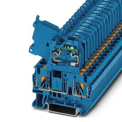 Клеммы для установки предохранителей PT 4-HESILED 24 (5X20) BU/BU