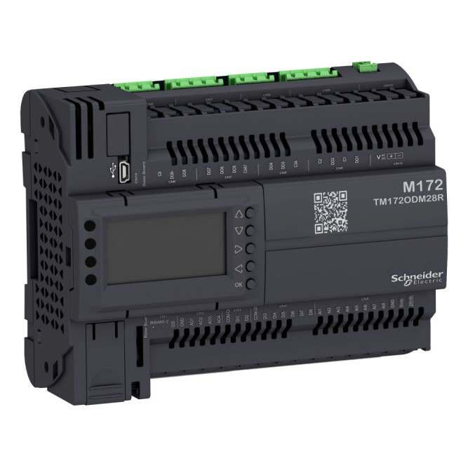 SE M172 Оптим., диспл, 28 I/Os, 2 RS485 изол, Schneider Electric, , TM172ODM28R