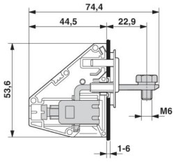 Проходная клемма HDFKV25-VP/Z