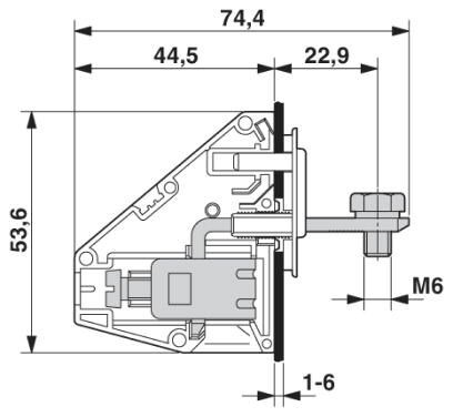 Проходная клемма HDFKV25-VP/Z