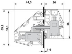 Проходная клемма HDFKV25/Z