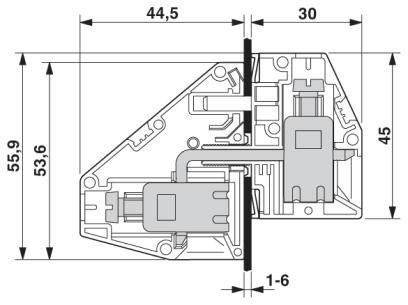 Проходная клемма HDFKV25/Z