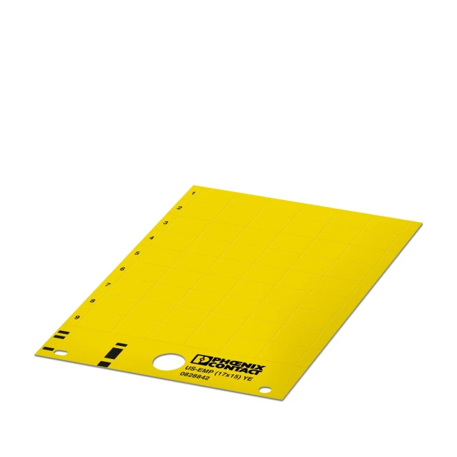 Фиксируемые таблички US-EMP (17X15) YE