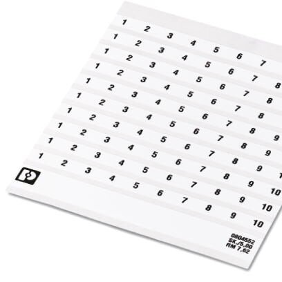 Маркировка для клеммных модулей SK7,62/5,FORTL.ZAHLEN 81-90