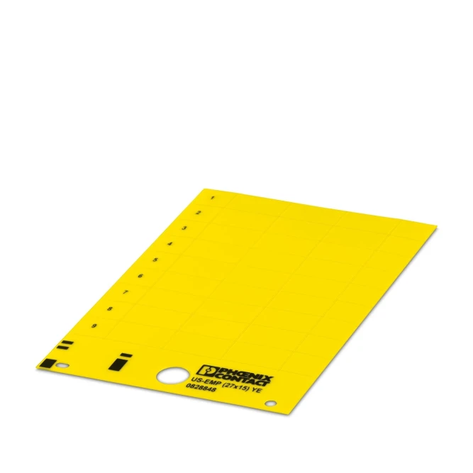 Фиксируемые таблички US-EMP (27X15) YE