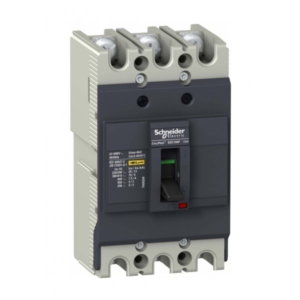 Силовой автомат Schneider Electric Easypact EZC 100, TM-D, 10кА, 3P, 80А