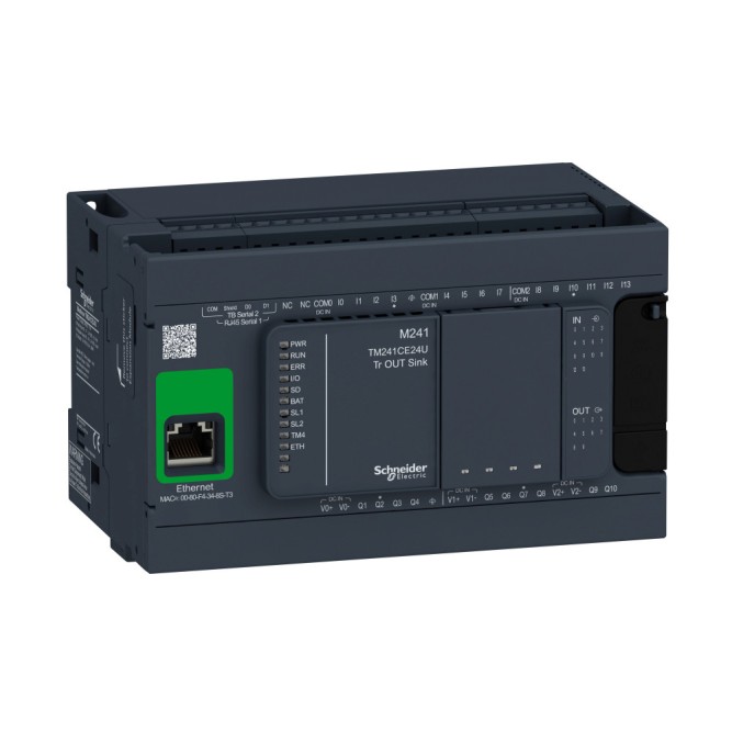 SE M241 Блок базовый M241-24IO транзисторный приемник Ethernet, Schneider Electric, , TM241CE24U