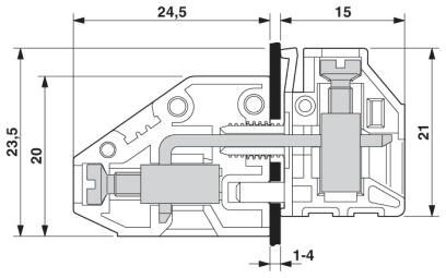 Проходная клемма HDFKV4/Z