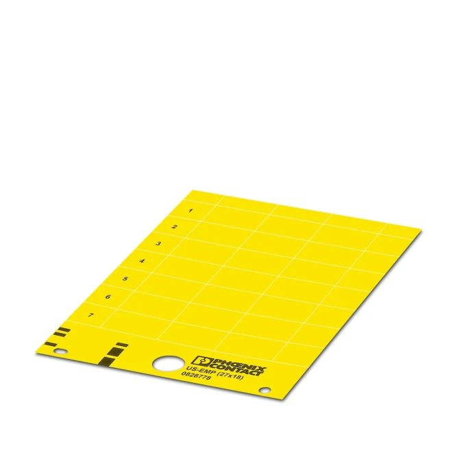 Фиксируемые таблички US-EMP (27X18) YE