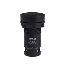 Кнопка с фиксацией OptiSignal Compact D22 C7-PH-210 черная 1НО XB7NH21