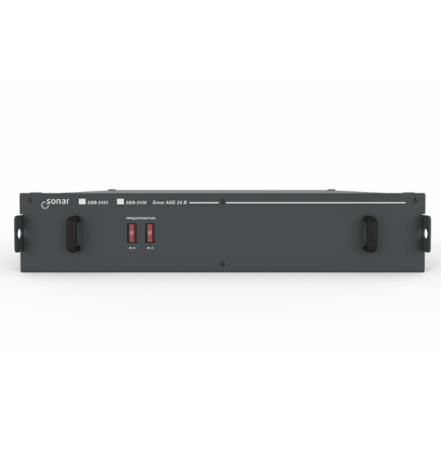Sonar SBB-2450 - Блок АКБ 24ВЗаменяемые АКБ 12 В, 5 Ач, количество элементов в корпусе - 18 шт.