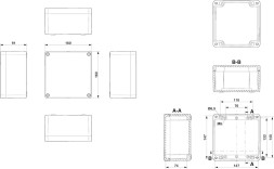 Клеммная коробка E PE A 160X160X91