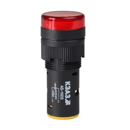 Лампа AD16DS(LED) матрица D16мм красный 230В AC-КЭАЗ