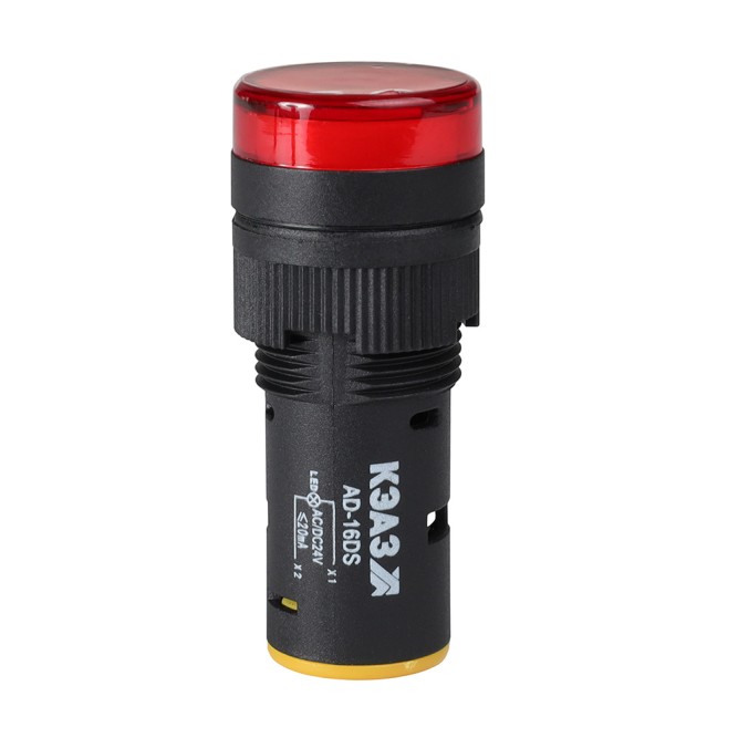 Лампа AD16DS(LED) матрица D16мм красный 230В AC-КЭАЗ