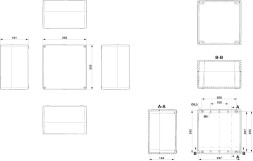 Клеммная коробка E PE A 250X255X161