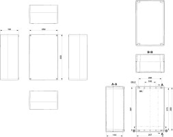 Клеммная коробка E PE A 250X400X161